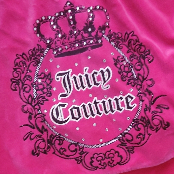 Juicy Couture - Vintage Pink Velour Hoodie with Juicy Crown - Picture 4 of 5